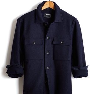 NWT Italian Boucle Wool Shirt Jacket